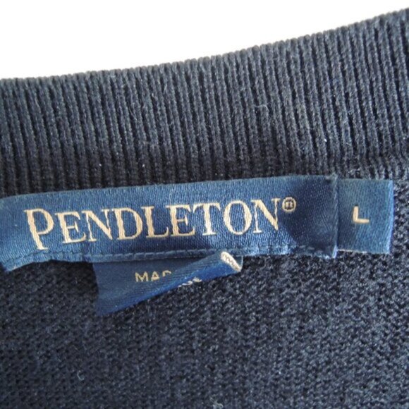 Pendleton Black Silk Cotton Cashmere Long Cardigan L - Picture 8 of 9